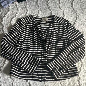 Navy Striped Loft Jacket